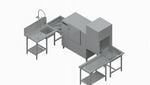 Winterhalter rack conveyor dishwasher CTR M-M, planning example Winterhalter rack conveyor dishwasher CTR M-M, planning example