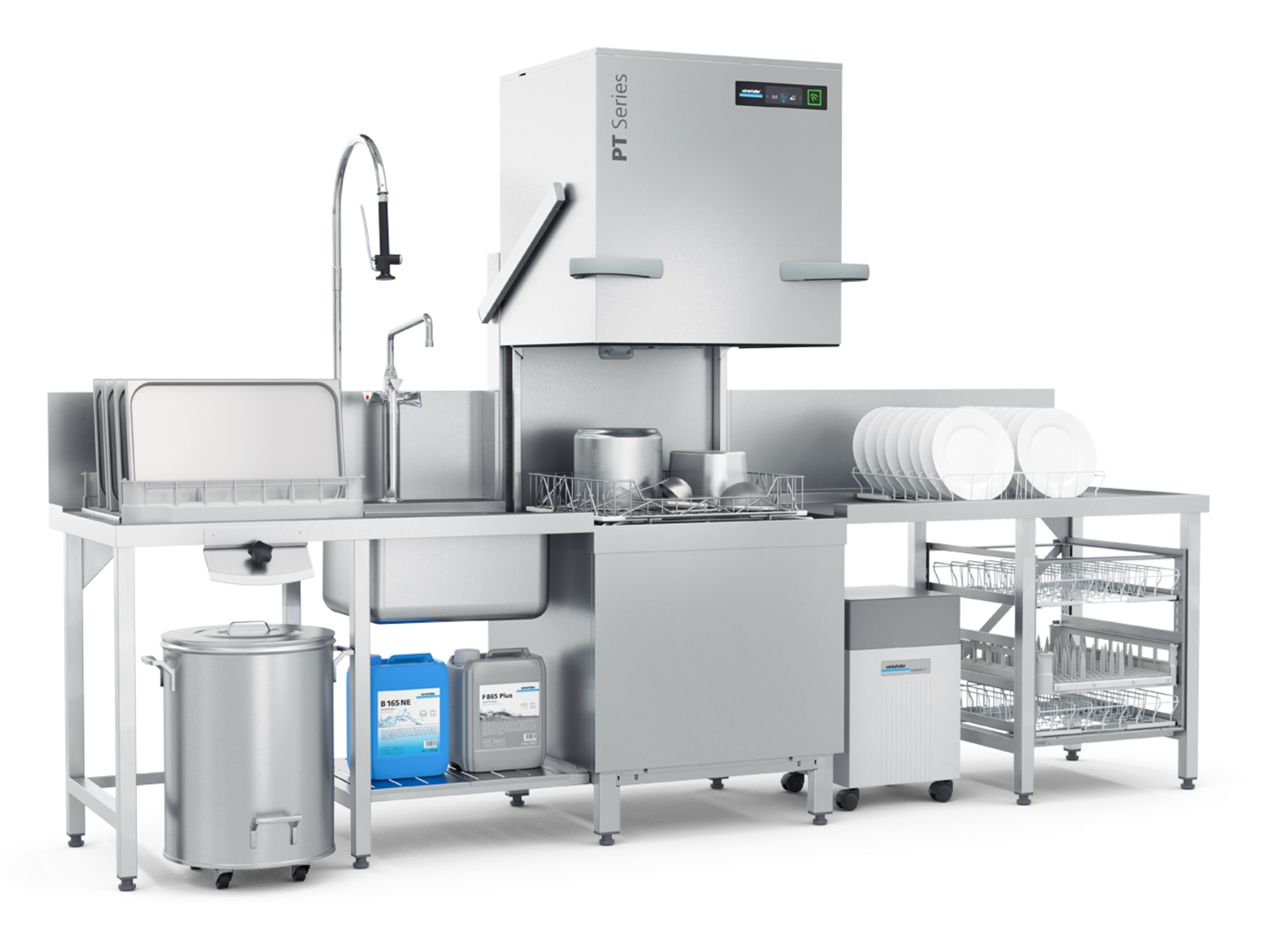 PT Utensil passthrough dishwasher from Winterhalter PT Utensil passthrough dishwasher from Winterhalter