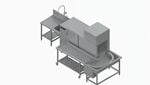 Winterhalter rack conveyor dishwasher CTR M-M planning example Winterhalter rack conveyor dishwasher CTR M-M planning example