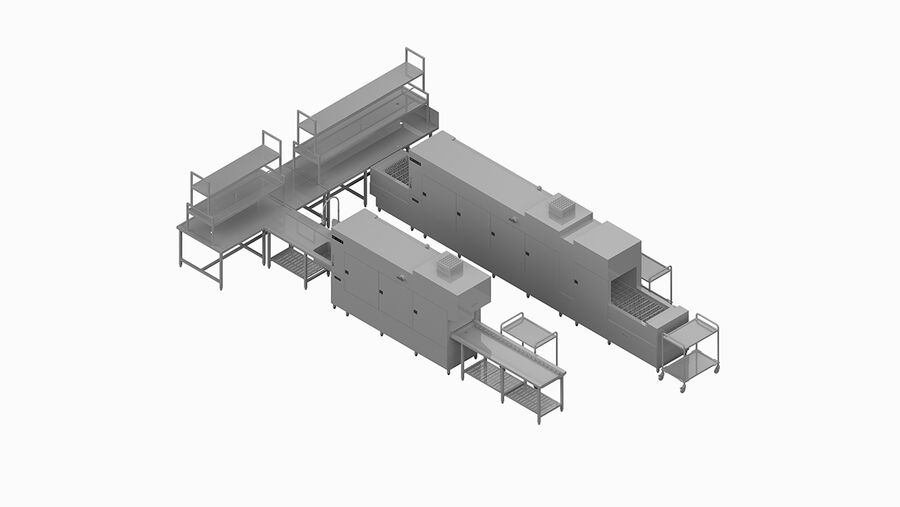 Winterhalter MTF flight-type dishwasher planning example Winterhalter MTF flight-type dishwasher planning example