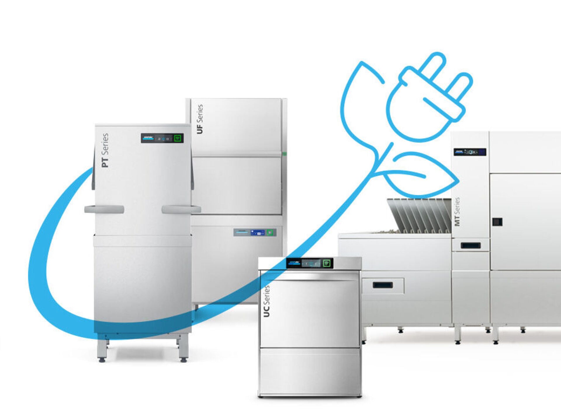 Energy-saving warewashing with Winterhalter UC, PT, UF and MT Series warewashers from Winterhalter