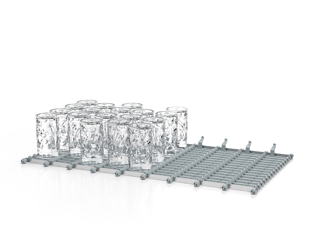 Winterhalter MTF flight-type dishwasher flat belt Winterhalter MTF flight-type dishwasher flat belt with beer glasses