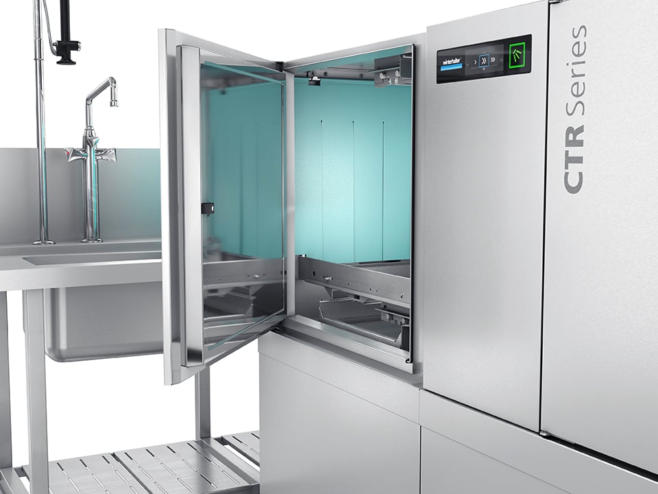 Winterhalter rack conveyor dishwasher CTR hygiene door Winterhalter rack conveyor dishwasher CTR hygiene door