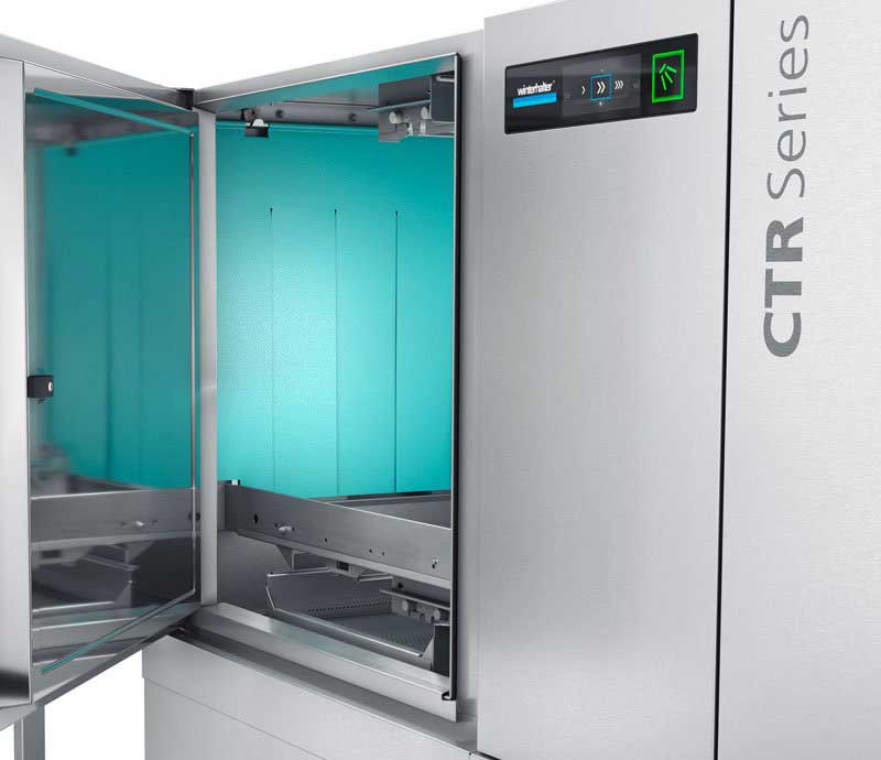 CTR compact rack conveyor dishwasher by Winterhalter CTR compact rack conveyor dishwasher by Winterhalter
