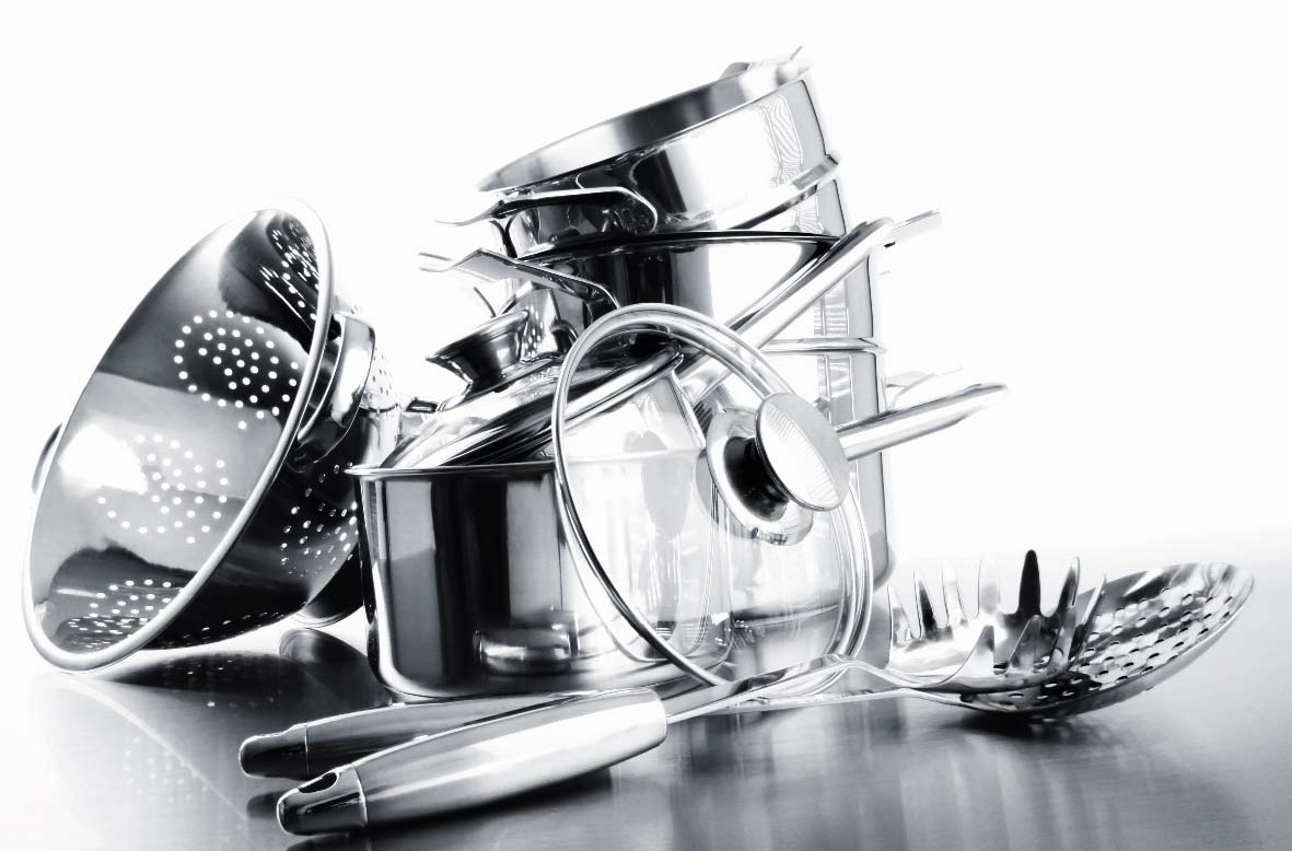 El acero en los utensilios de cocina