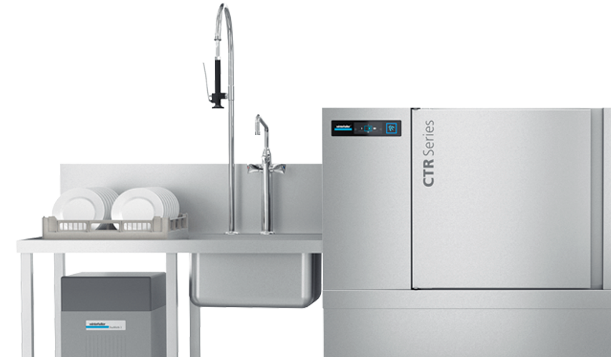 Winterhalter CTR compact rack conveyor dishwasher Winterhalter CTR compact rack conveyor dishwasher