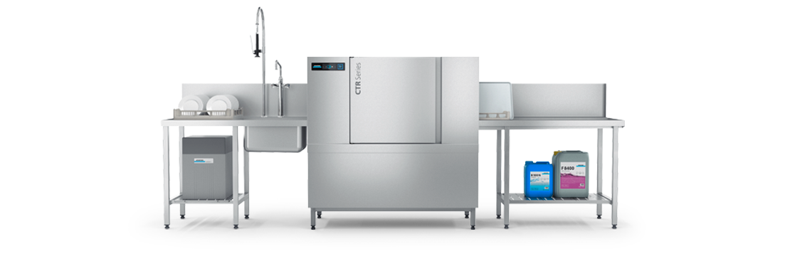 Winterhalter CTR compact rack conveyor dishwasher Winterhalter CTR compact rack conveyor dishwasher